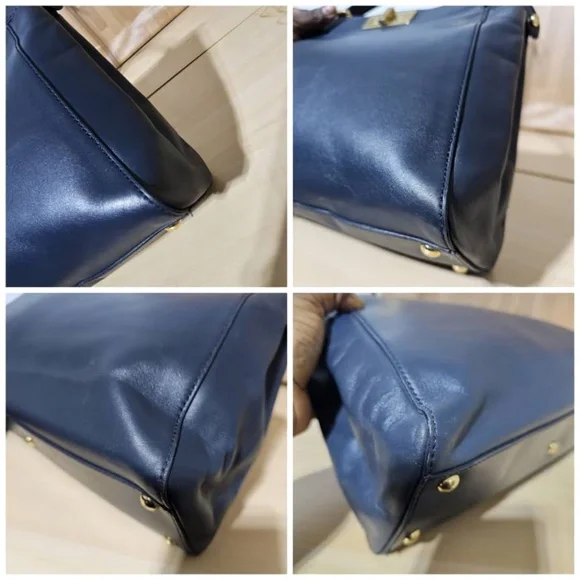 Authentic Fendi Peekaboo Normal Bag Deep Navy Blue - Picture 11 of 14